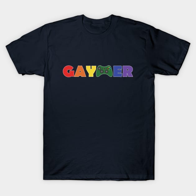 Gaymer Pride (Xbox) T-Shirt by Cracky_Bear